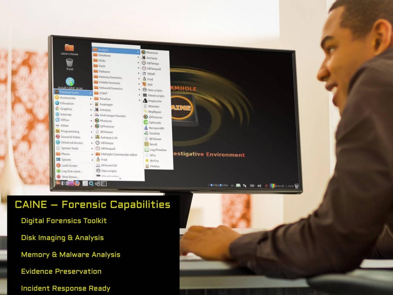 TECH STORE ON Caine Computer Forensics Bootable USB Flash Drive â€“ Digital Investigation, Data Recovery & Cybersecurity Toolkit for PC â€“ Professional Linux Environment for IT & Law Enforcement - Image 5